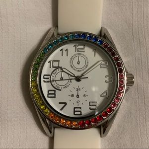 Rainbow white watch